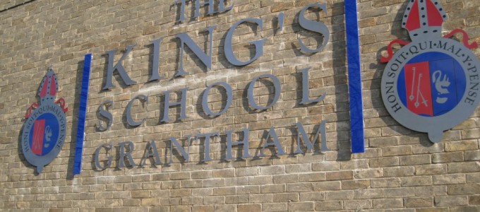 Sign for King's School Grantham
