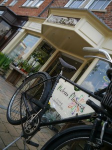 Acrylic Retail sign for Grantham Flower Shop