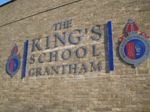 Sign for King's School Grantham