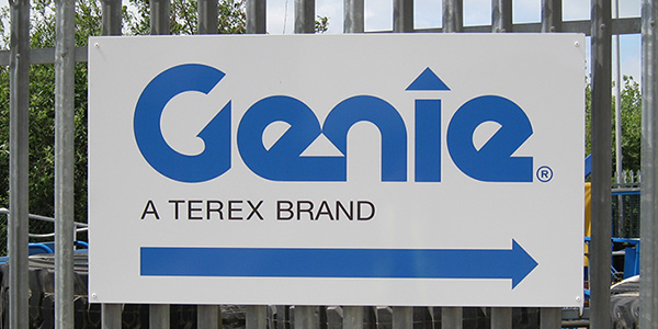 Site Signs for Genie UK Business Site re-brand